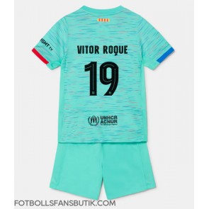 Barcelona Vitor Roque #19 Replika Tredje Tröja Barn 2023-24 Kortärmad (+ Korta byxor)